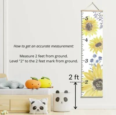 Honey Lemonade - Kids Canvas Growth Chart (Dino)