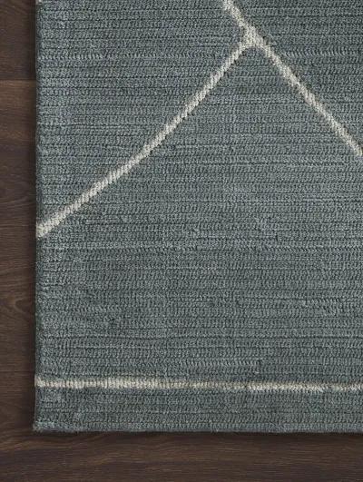 Logan LOG01 Slate/White 3'6" x 5'6" Rug