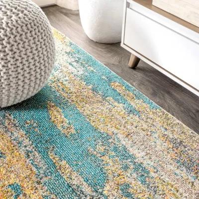 Contemporary Pop Modern Abstract Vintage Waterfall Area Rug