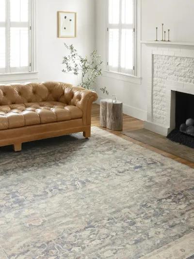 Hathaway HTH02 Denim/Multi 5' x 7'6" Rug by Loloi II