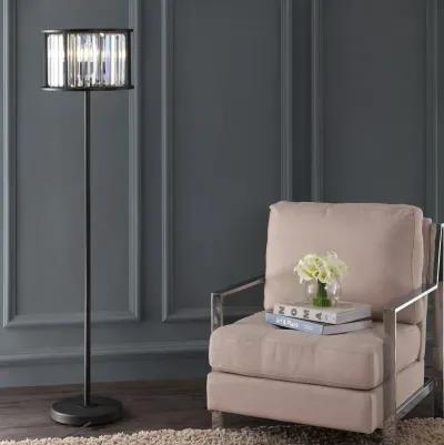 Bevin Metal/Crystal LED Floor Lamp