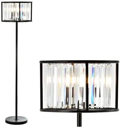 Bevin Metal/Crystal LED Floor Lamp