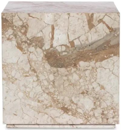 Modern Marble Plinth End Table