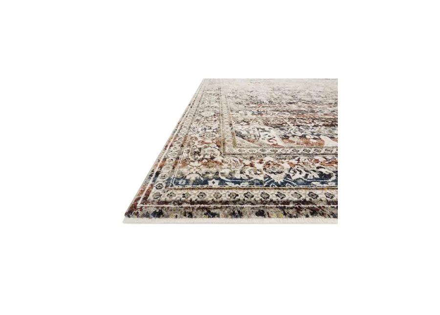 Theia THE05 Taupe/Brick 3'7" x 5'2" Rug