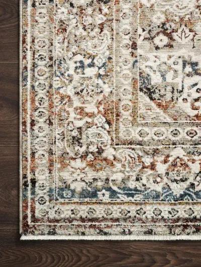 Theia THE05 Taupe/Brick 3'7" x 5'2" Rug