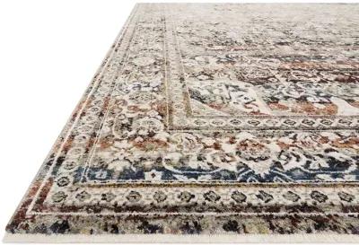 Theia THE05 Taupe/Brick 3'7" x 5'2" Rug