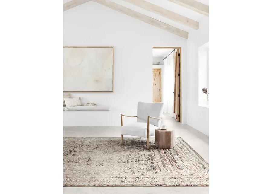 Theia THE05 Taupe/Brick 3'7" x 5'2" Rug