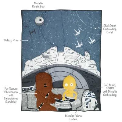 Lambs & Ivy Star Wars Signature Millennium Falcon 3-Piece Baby Crib Bedding Set