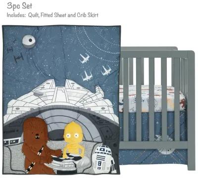 Lambs & Ivy Star Wars Signature Millennium Falcon 3-Piece Baby Crib Bedding Set