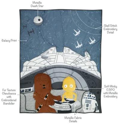 Lambs & Ivy Star Wars Signature Millennium Falcon 3-Piece Baby Crib Bedding Set