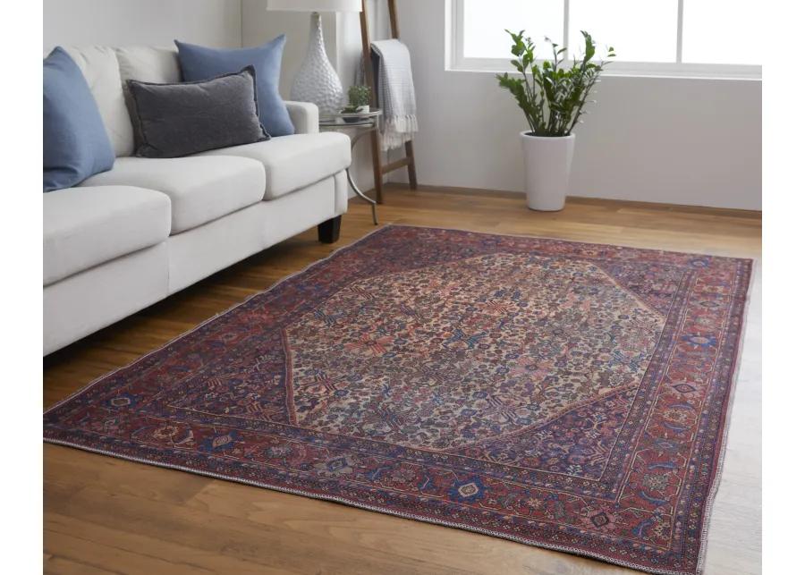 Rawlins 39HJF Red/Tan/Blue 2'7" x 8' Rug