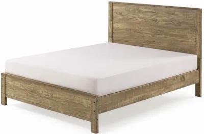 Queen Bed Frame: Solid Wood, Modern Rustic Style