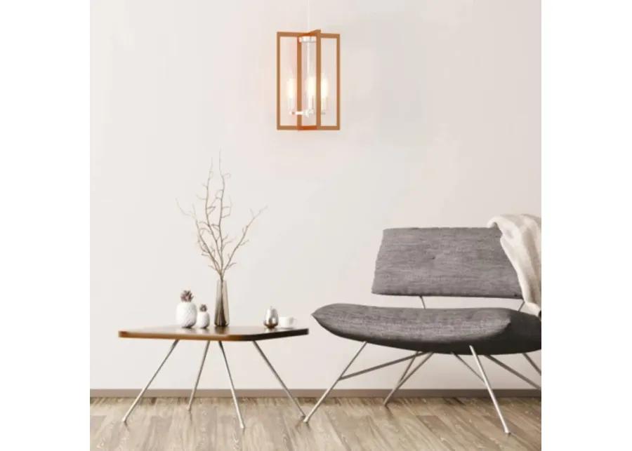 3-Lights Modern Industrial Hanging Pendant Lamp with Iron Square Lamp Shade