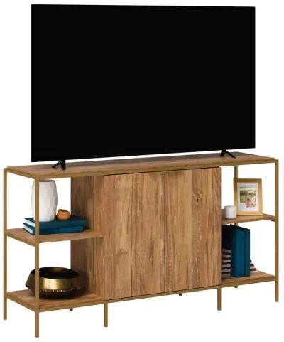 Modern TV Credenza in Sindoori Mango