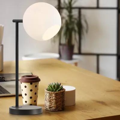 Charles Contemporary Modern Metal/Marble LED Table Lamp