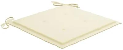 vidaXL Garden Chair Cushions 6 pcs Cream 15.7"x15.7"x1.6" Fabric