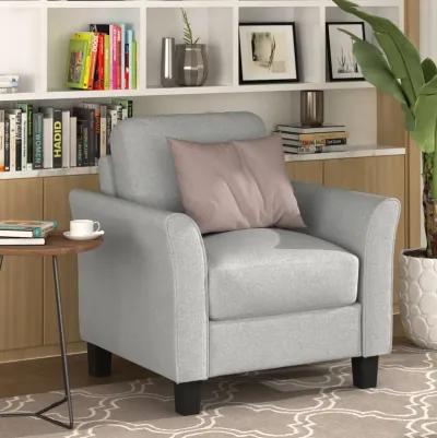 Living Room Furniture Armrest Single Chair and Loveseat Sofa