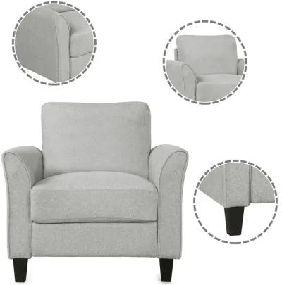 Living Room Furniture Armrest Single Chair and Loveseat Sofa