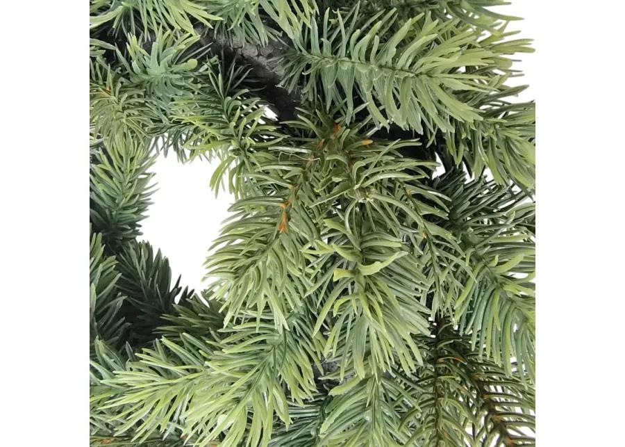 Green Pine Artificial Christmas Wreath  11.75-Inch  Unlit