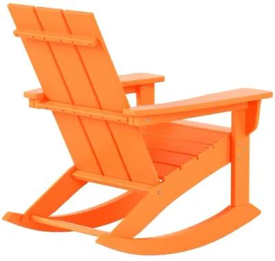 WestinTrends Modern Adirondack Outdoor Rocking Chair (Set of 2)