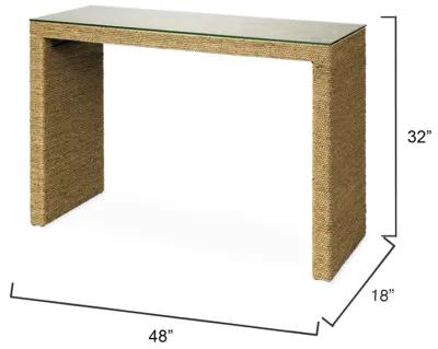 Captain Seagrass Console Table