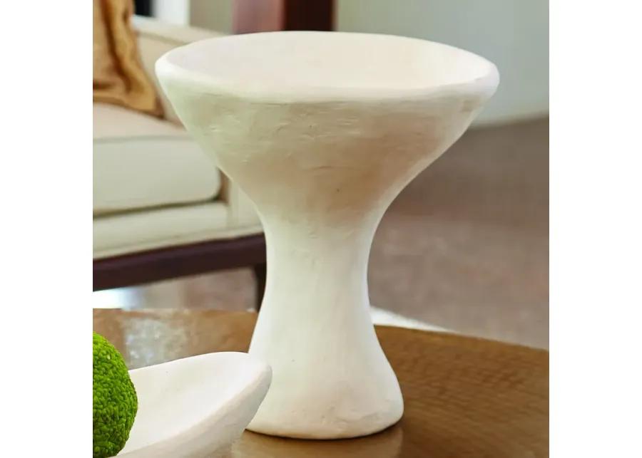 Modernist Urn-White