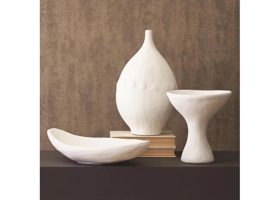 Modernist Urn-White