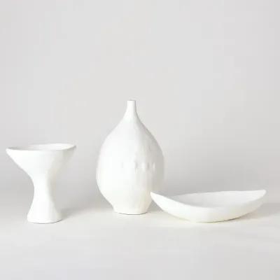 Modernist Urn-White