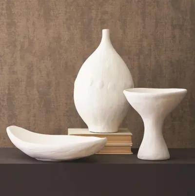 Modernist Urn-White