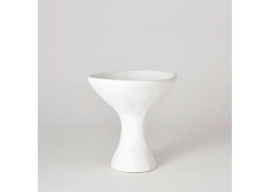 Modernist Urn-White