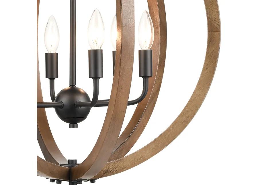 Barrow 22" Wide 6-Light Round Chandelier