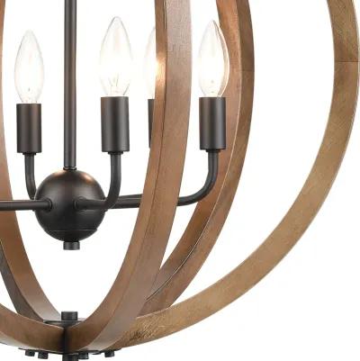 Barrow 22" Wide 6-Light Round Chandelier