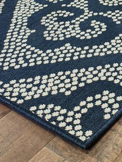 Marina 8'6" x 13' Navy Rug