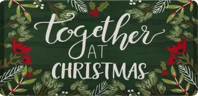 Together At Christmas Multi 1' 8" x 3' 6" Door Mat