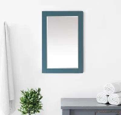 Altair 24 Rectangular Bathroom Wood Framed Wall Mirror in Royal Green