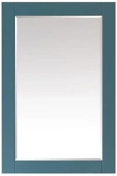 Altair 24 Rectangular Bathroom Wood Framed Wall Mirror in Royal Green