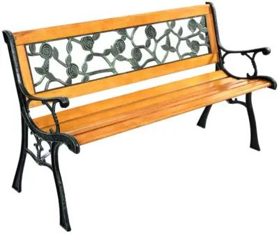 Hivago 49 1/2 Inch Patio Park Garden Porch Chair Bench