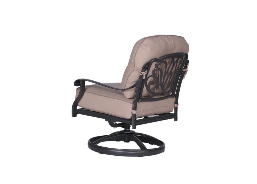 Club Swivel Chair with Cushions