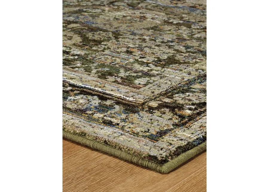 Andorra 5'3" x 7'3" Green Rug