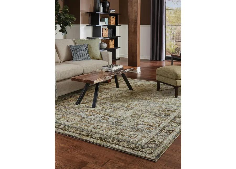 Andorra 5'3" x 7'3" Green Rug