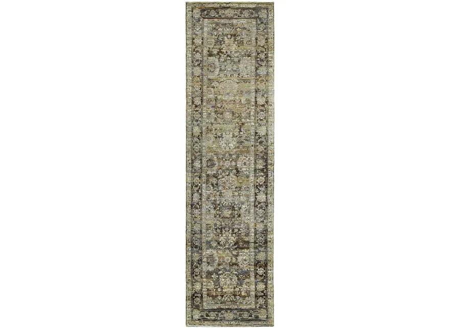 Andorra 5'3" x 7'3" Green Rug