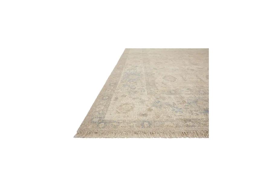 Priya PRY05 Natural/Blue 7'9" x 9'9" Rug