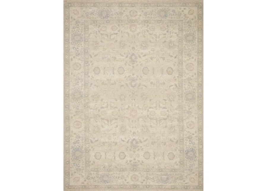 Priya PRY05 Natural/Blue 7'9" x 9'9" Rug