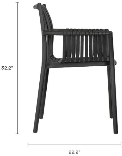 STACKABLE OUTDOOR & INDOOR WEAVE CHAIR (Set of 2)