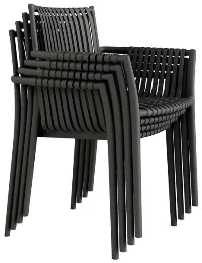 STACKABLE OUTDOOR & INDOOR WEAVE CHAIR (Set of 2)