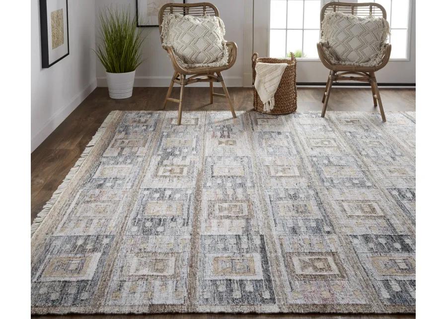 Beckett 0816F Gray/Taupe/Tan 8' x 10' Rug