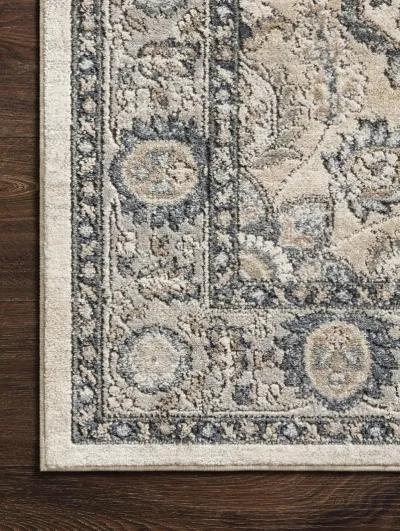 Teagan TEA01 Natural/Light Grey 6'7" x 9'2" Rug