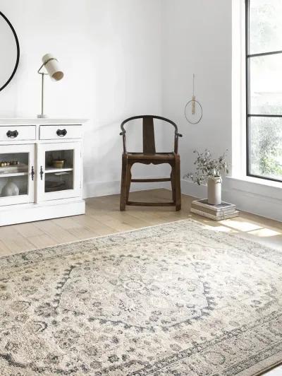 Teagan TEA01 Natural/Light Grey 6'7" x 9'2" Rug