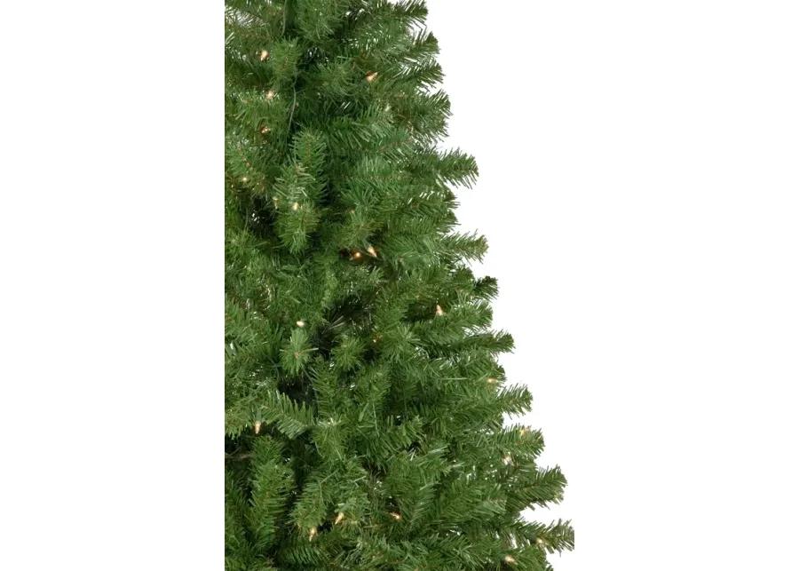 4-Piece Artificial Wolcott Spruce Christmas Tree  Wreath and Garland Set  Clear Lights