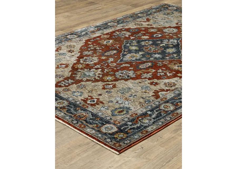 Aberdeen 5'3" x 7'6" Red Rug